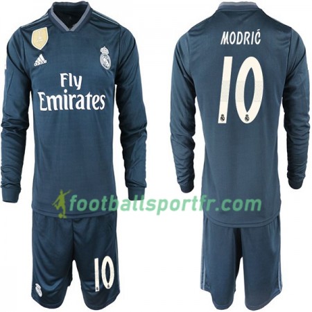 Tenue Real Madrid MODRIC 10 Enfant Extérieur 2018-2019 Maillot de Foot ML